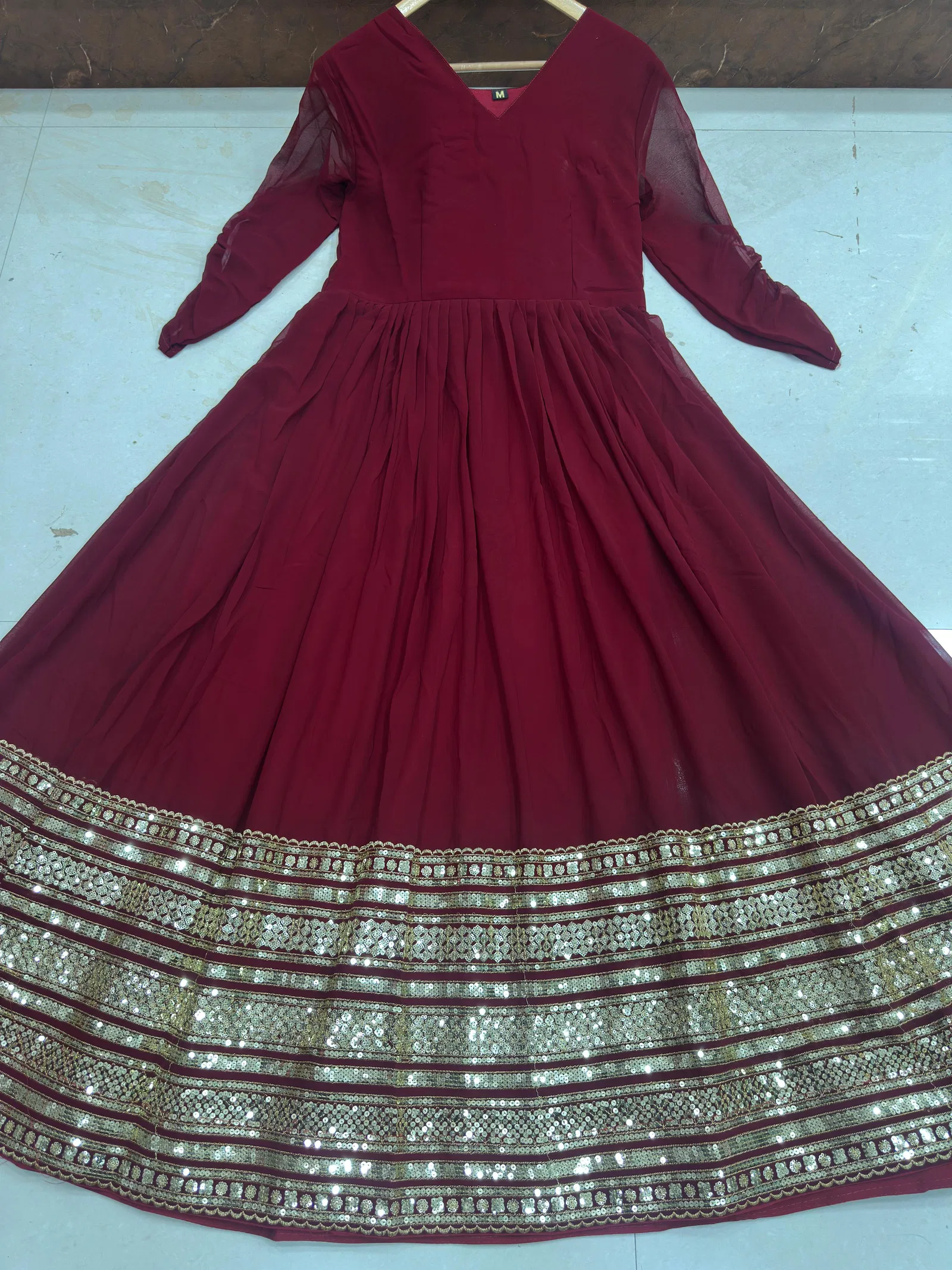 Dvd 5063 Faux Georgette With Embrodery Work Top Bottom With Dupatta Wholesalers Suppliers In Mumbai